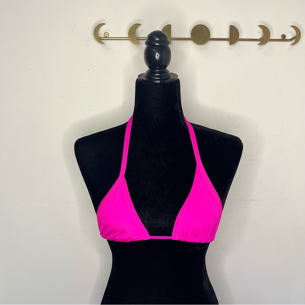 Espiral exotic wear hot pink bikini top - M/L